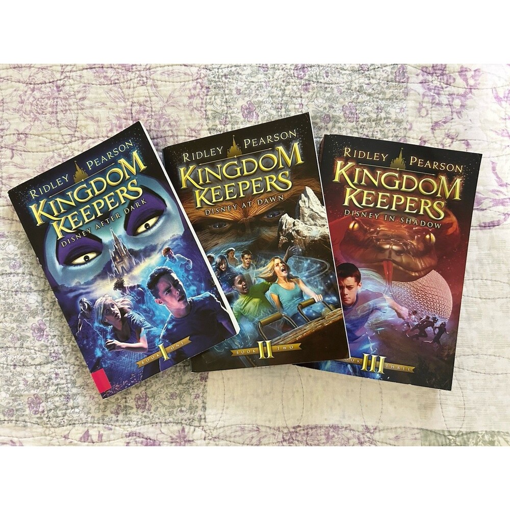 Disney Hyperion Kingdom Keepers 3-Book Lot: After Dark, At Dawn, In Shadow
